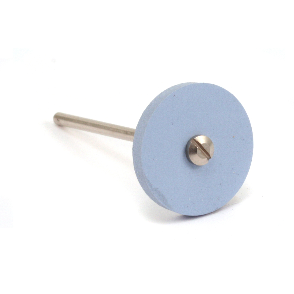 Jewelry Making Tools Silicone Polishing Wheel, Square Edge - Blue 7/8" Fine, Pack of 2